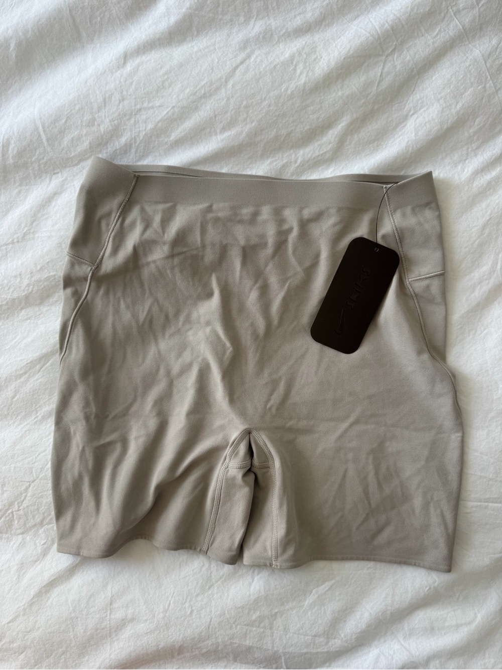SKIMS X NIKE Seamless High-Waist Bike Shorts - Taupe
